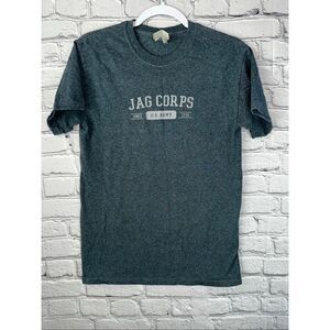 Vintage Oarsman U.S. Army JAG Corps T-Shirt Mens Small Charcoal Heather Military